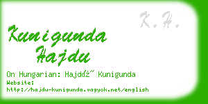 kunigunda hajdu business card